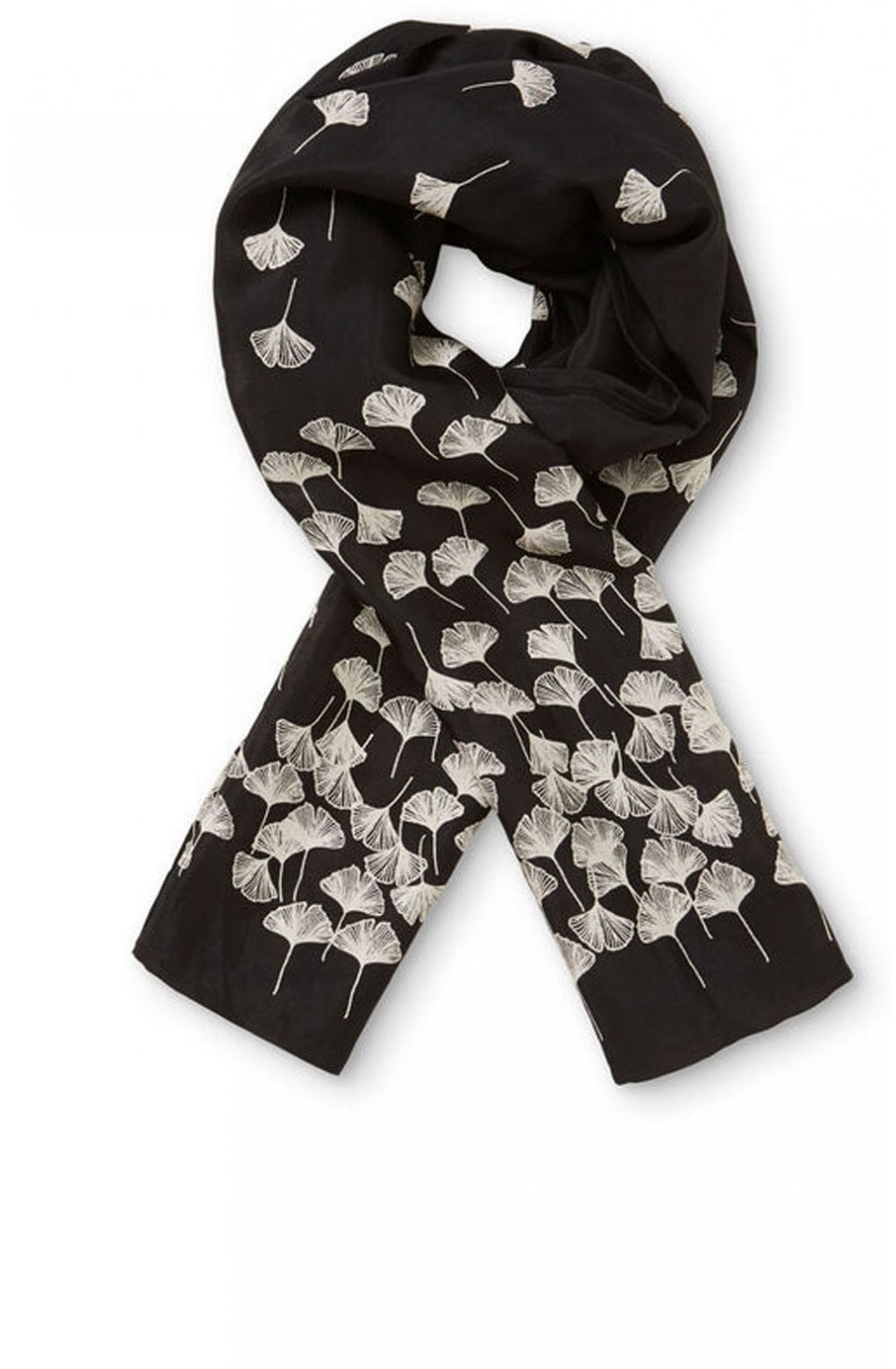 Along Leaf Print Scarf