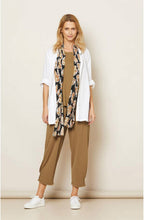 Along Leaf Print Scarf
