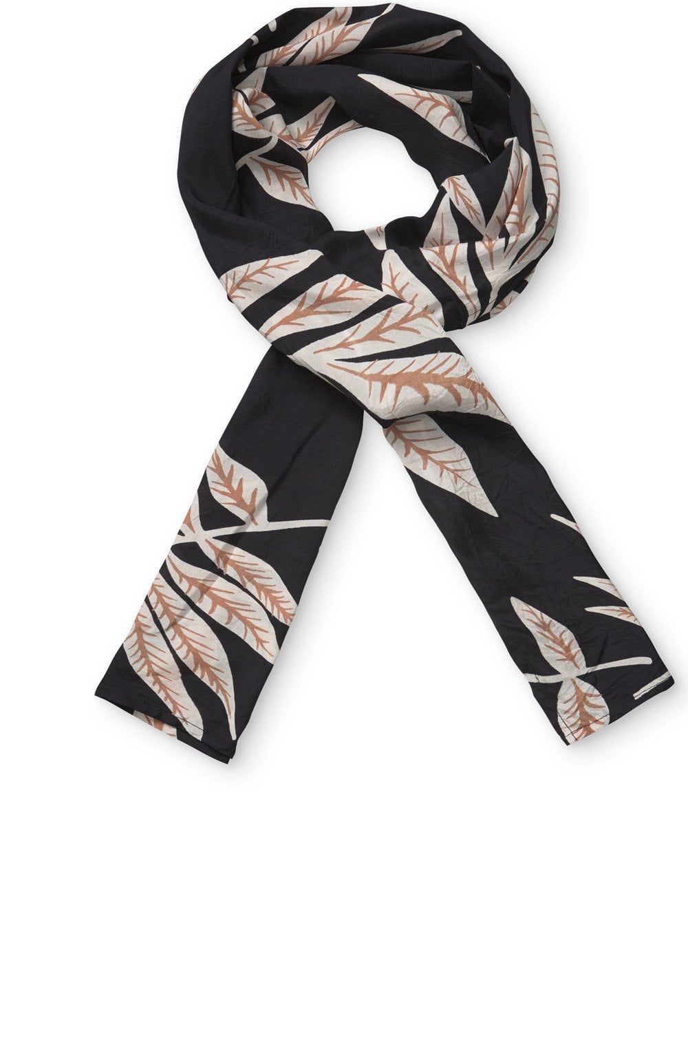 Along Leaf Print Scarf