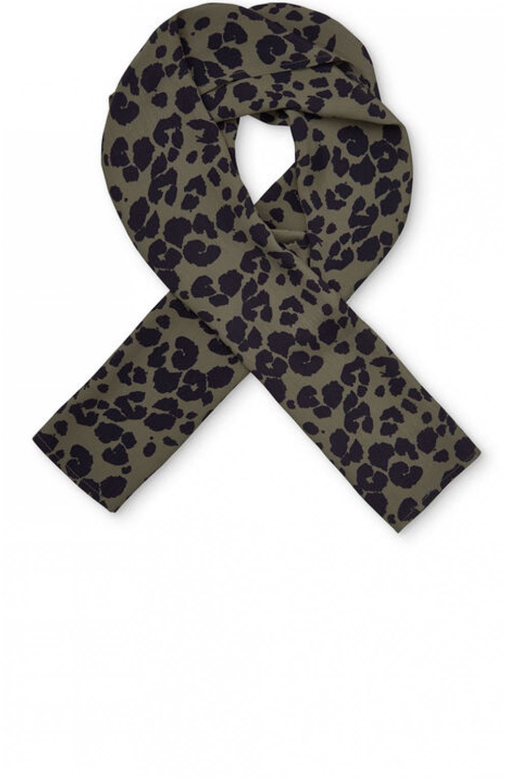 Along Leopard Print Scarf