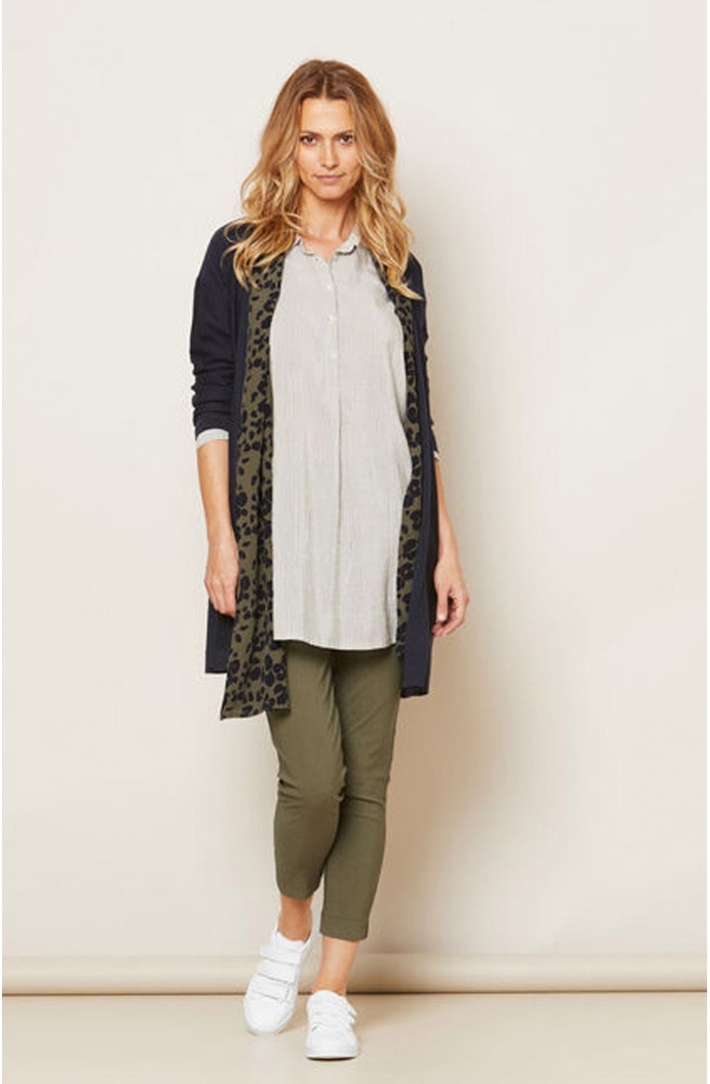 Along Leopard Print Scarf