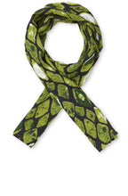 Along Lime Graphic Print Scarf