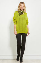 Along Lime Graphic Print Scarf