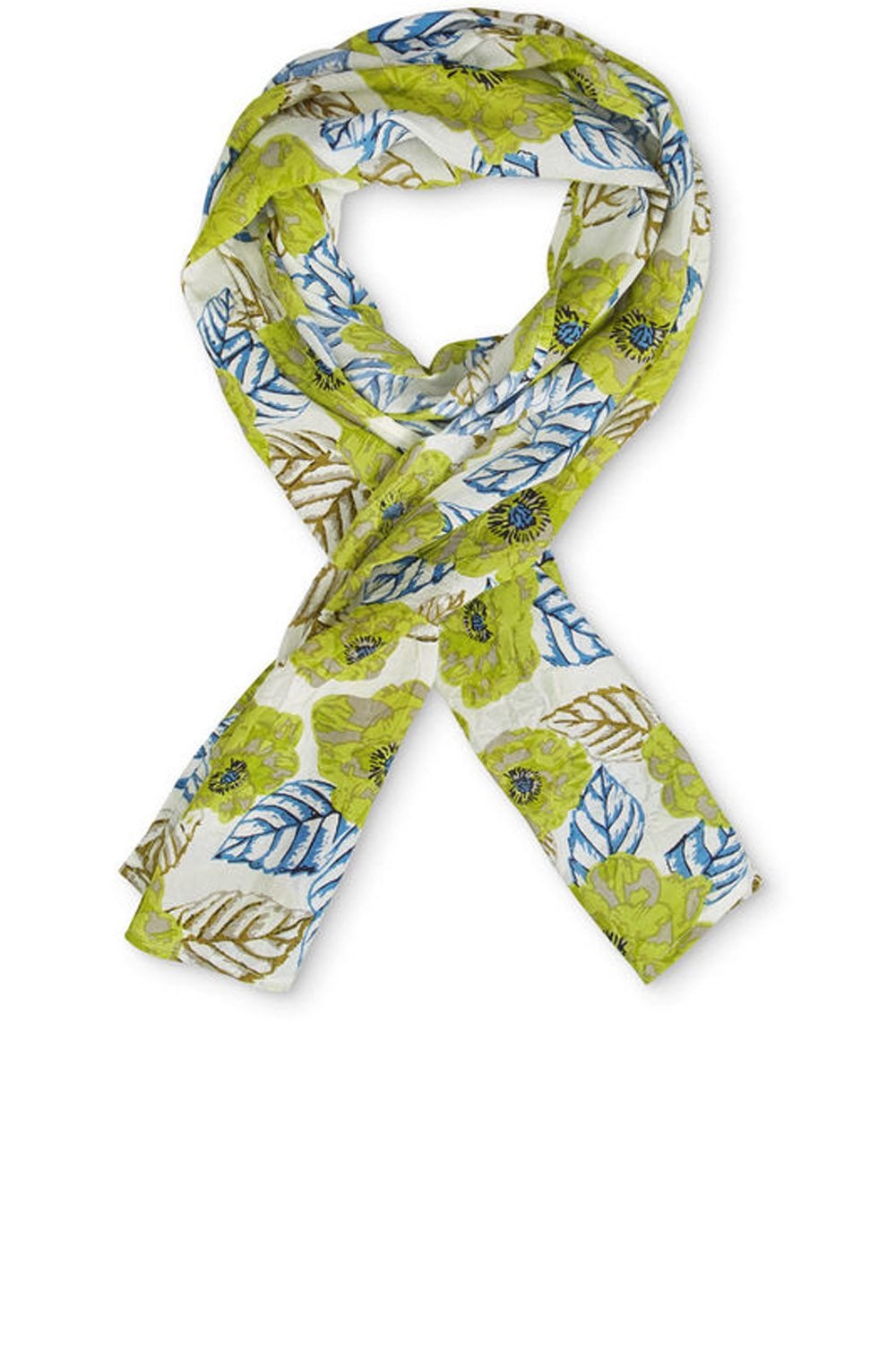 Along Lime Original Floral Scarf