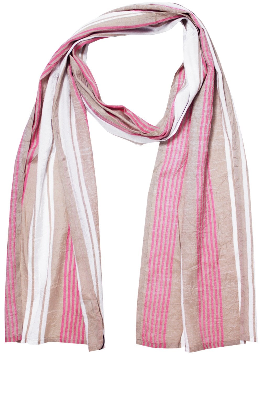 Along Lipstick Striped Scarf