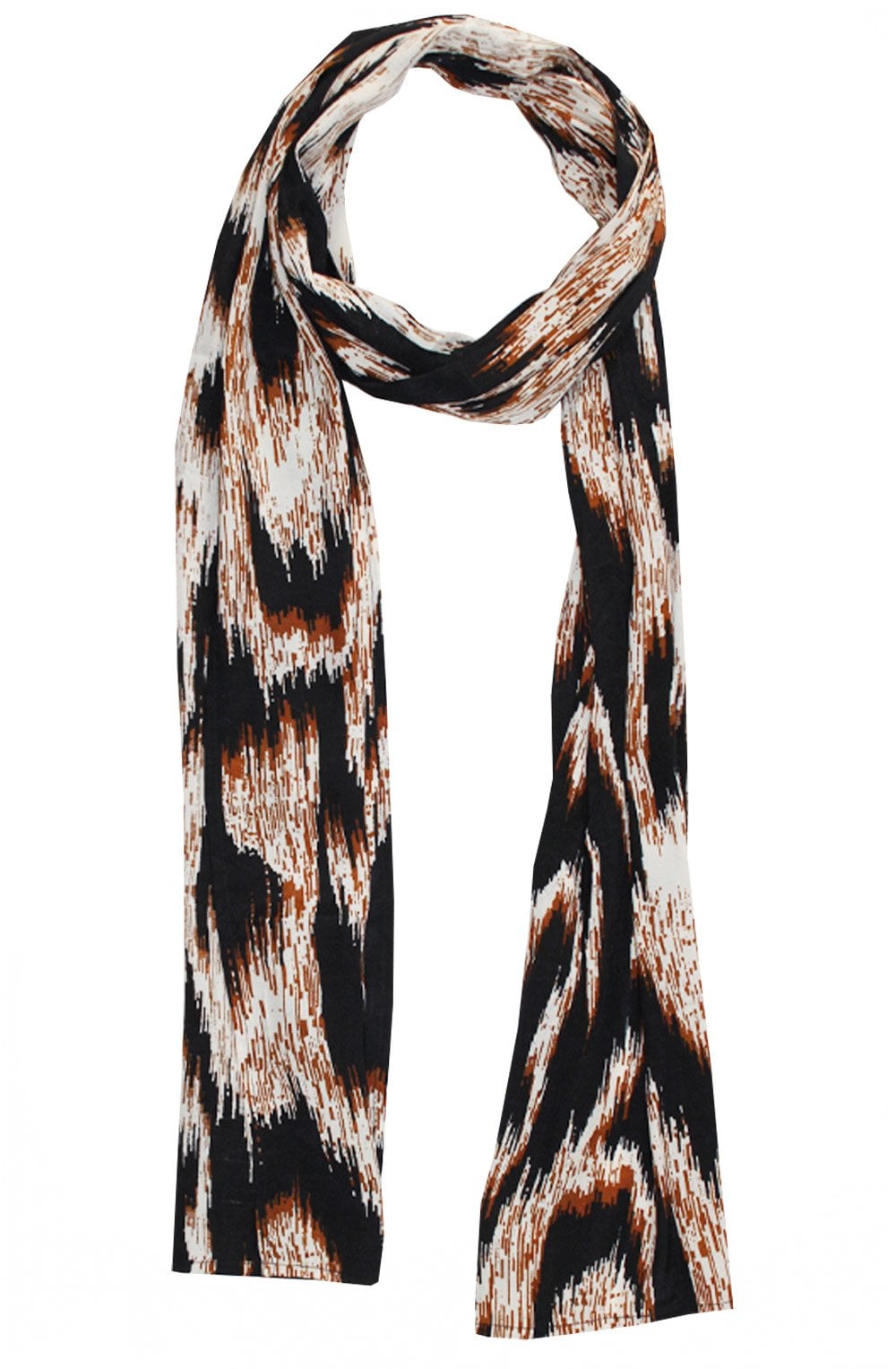 Along Monks Robe Absratct Print Scarf