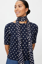 Along Navy Blazer Spot Print Scarf