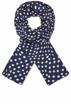 Along Navy Blazer Spot Print Scarf