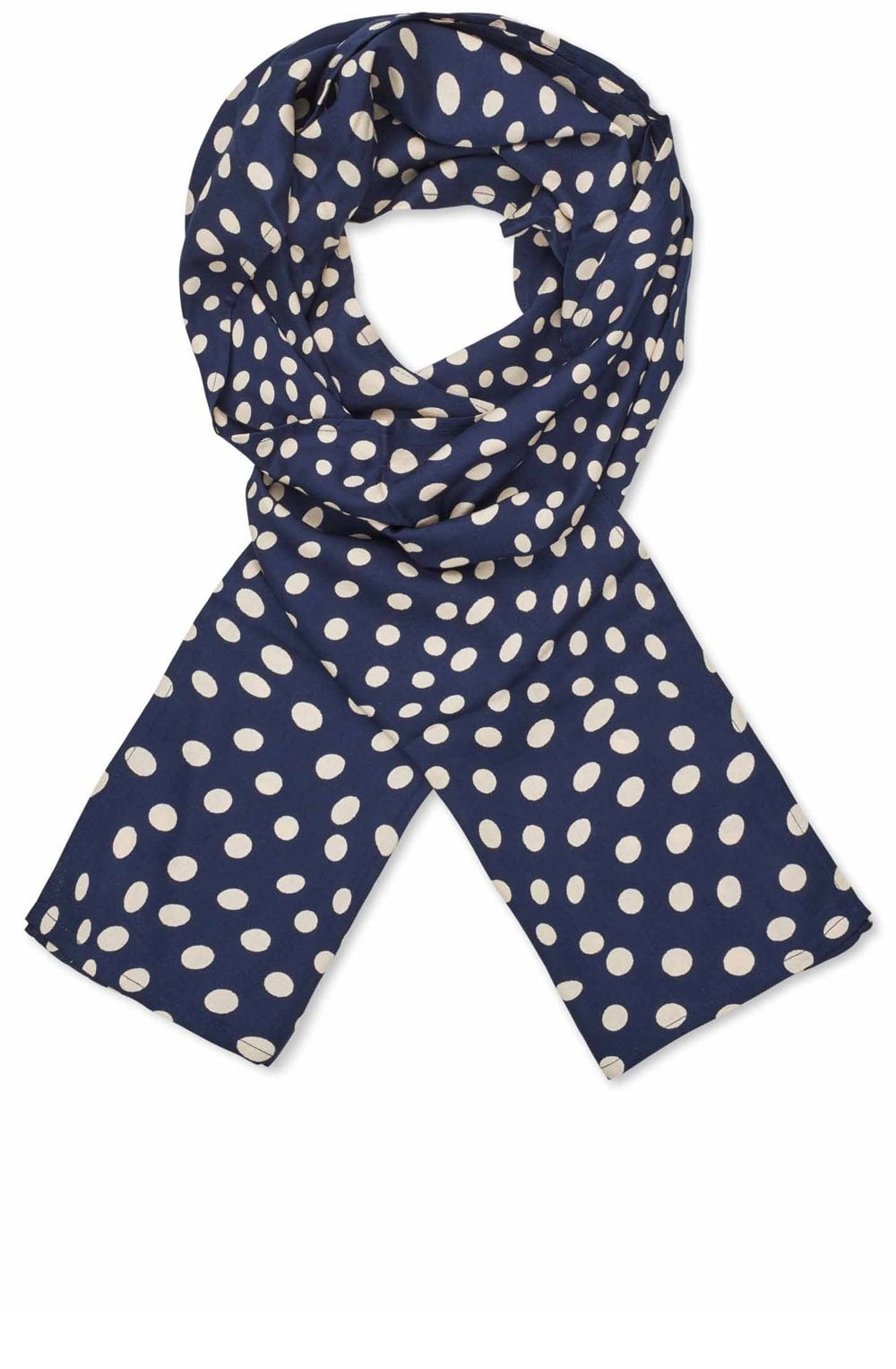 Along Navy Blazer Spot Print Scarf