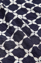 Along Navy Bold Print Scarf