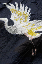 Along Navy Crane Print Scarf