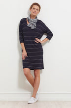 Along Navy Original Patterned Scarf