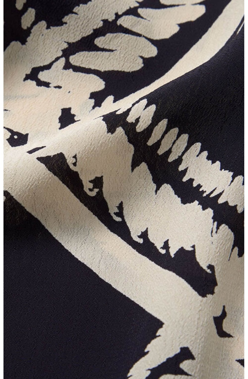 Along Navy Patterned Scarf