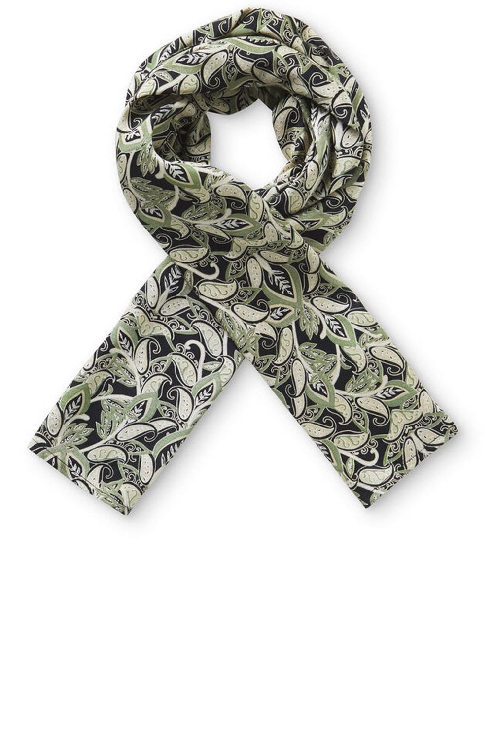 Along Olive Paisley Print Scarf