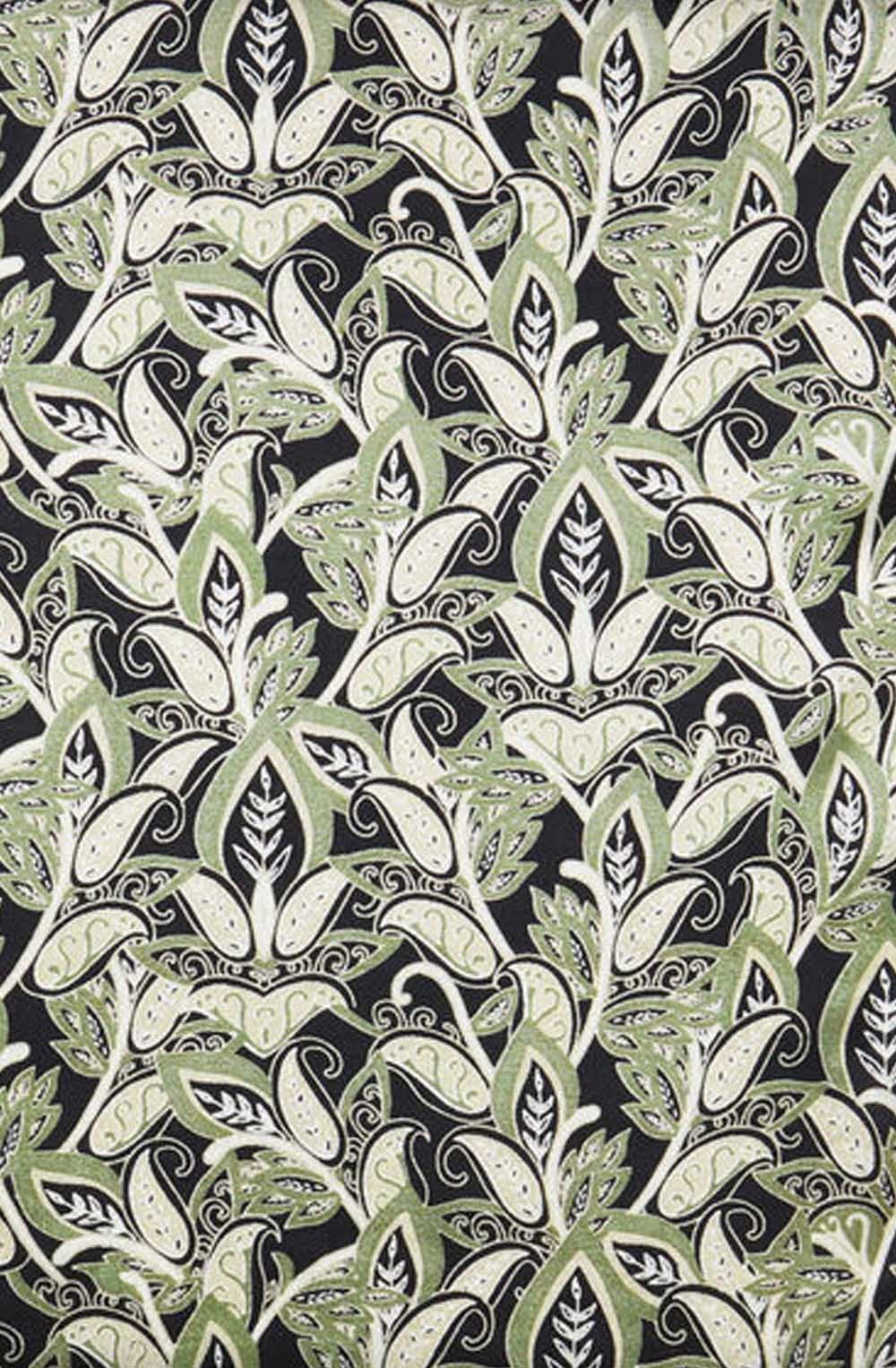 Along Olive Paisley Print Scarf