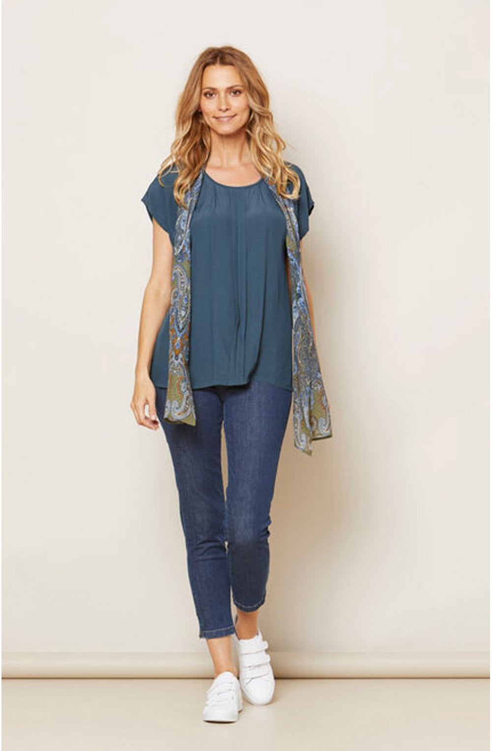 Along Paisley Print Scarf