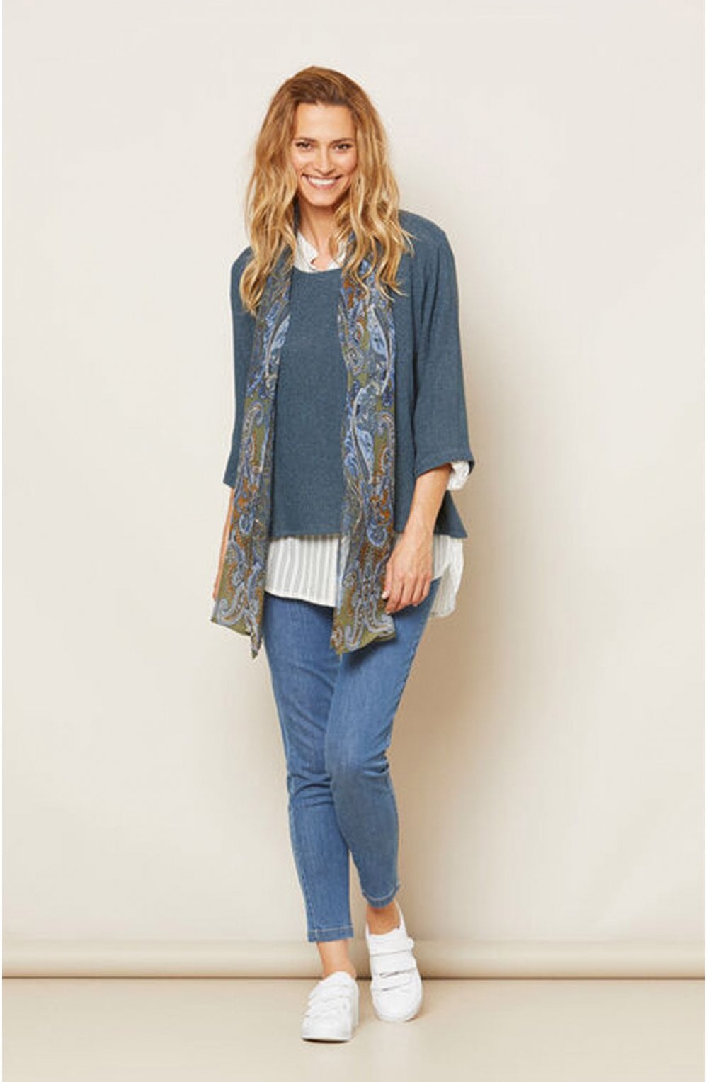 Along Paisley Print Scarf