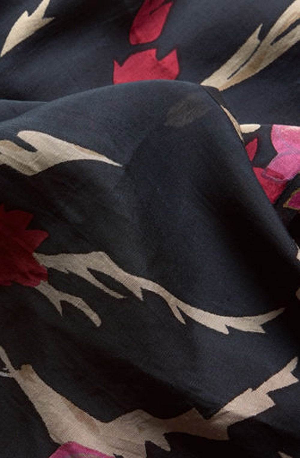 Along Pink Floral Print Scarf