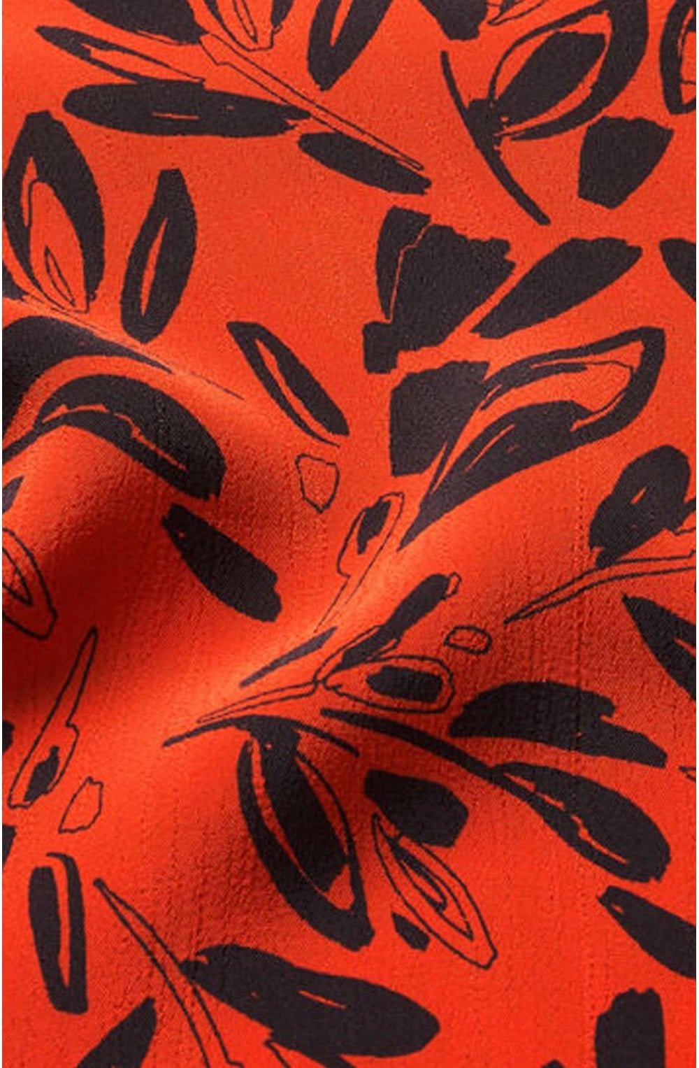 Along Pumpkin Leaf Print Scarf