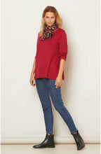 Along Red Animal Print Scarf