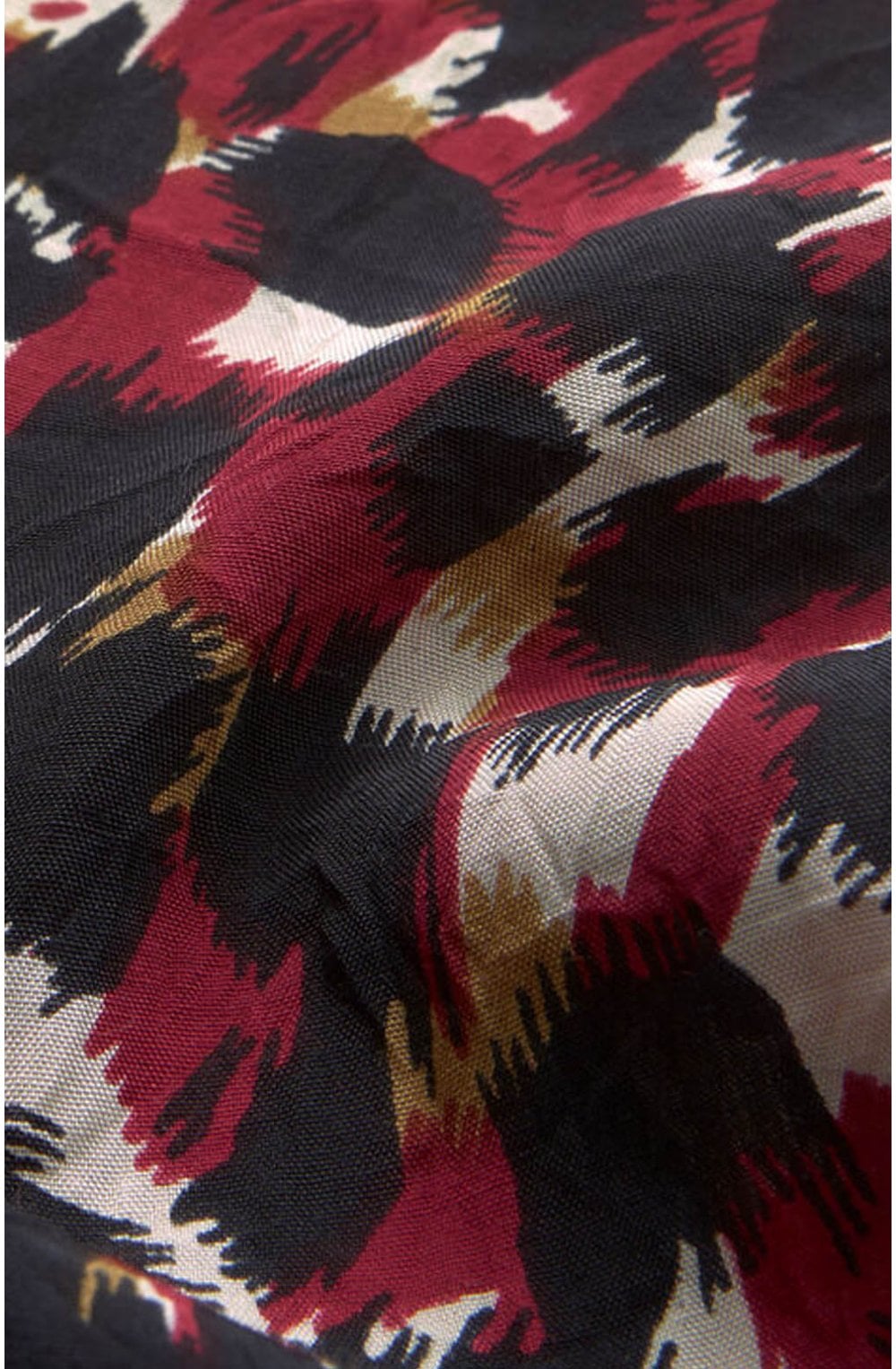 Along Red Animal Print Scarf