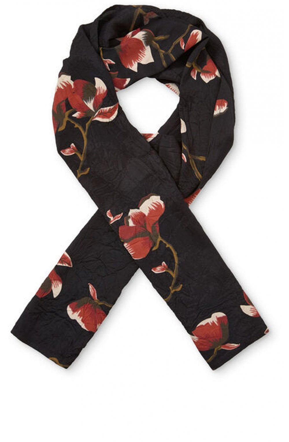 Along red ochre scarf