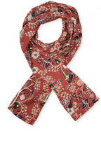 Along Red Orchard Floral Scarf