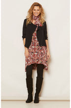 Along Red Orchard Floral Scarf