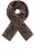 Along Snake Skin Print Scarf
