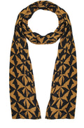 Along spiced ginger and black Scarf