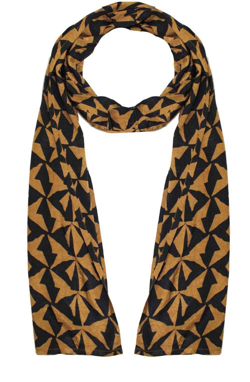 Along spiced ginger and black Scarf