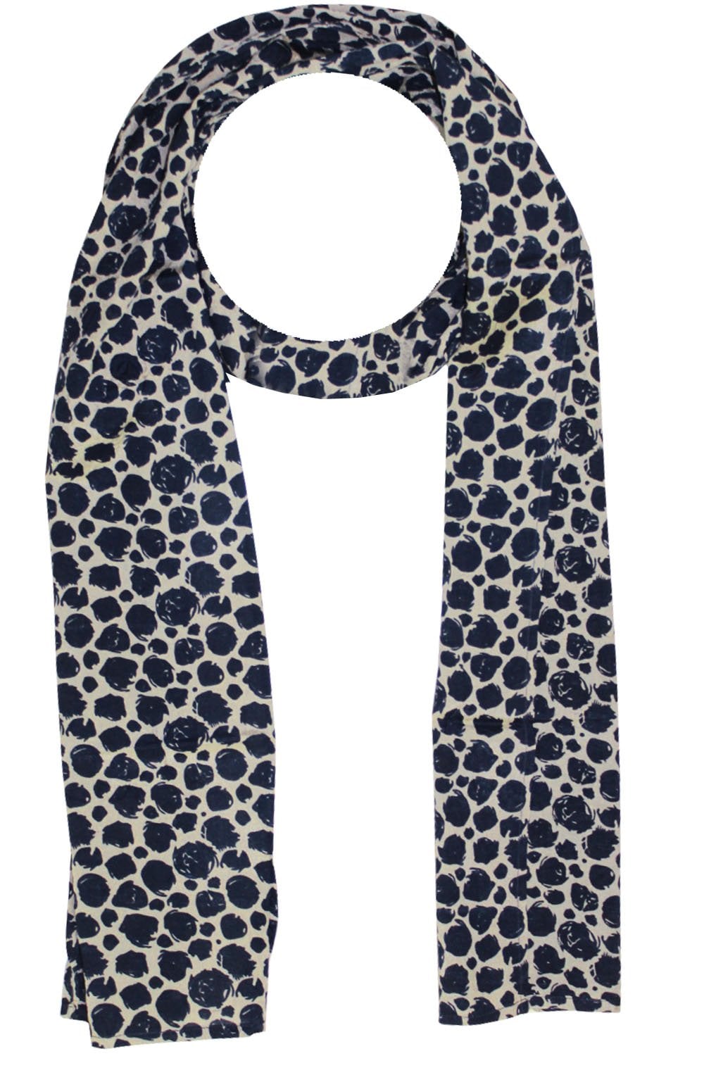 Along Spot Print Scarf