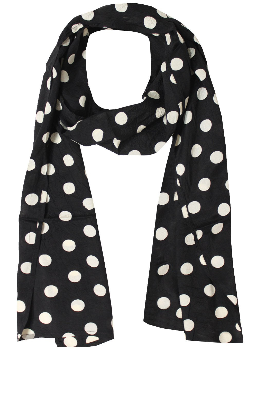 Along Spotted Print Scarf