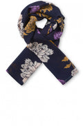 Along Violet Floral Scarf