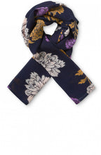Along Violet Floral Scarf