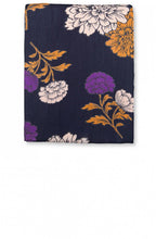 Along Violet Floral Scarf