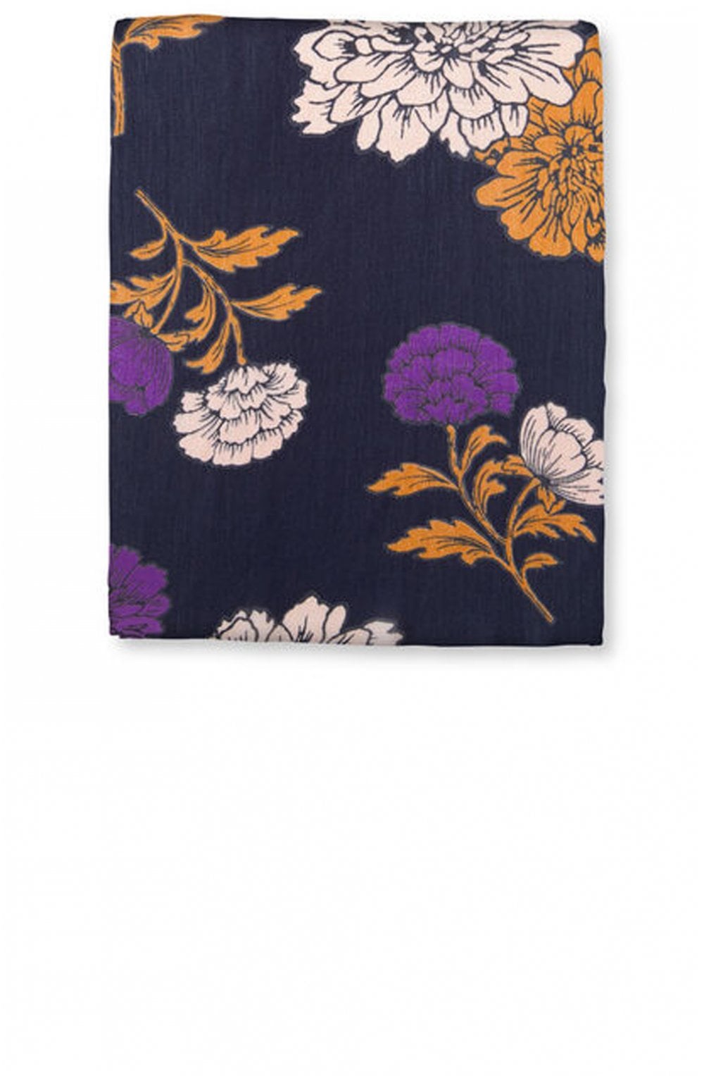 Along Violet Floral Scarf