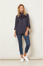 Along Violet Spot Print Scarf