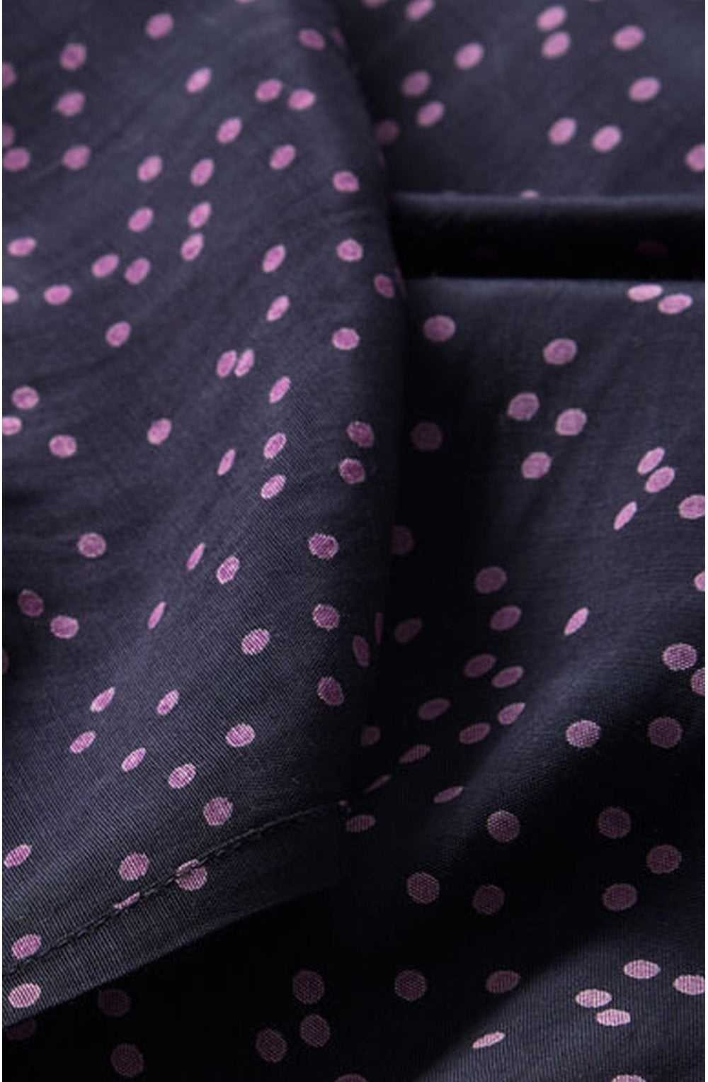 Along Violet Spot Print Scarf