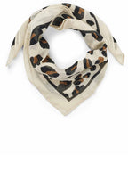 Alvienne Fog Leopard Print Neckerchief