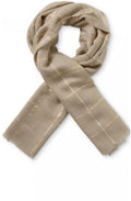 Alyssa Gold Check Scarf