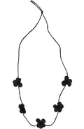 Amigo Black Flower Necklace