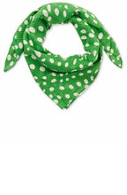 Amivra Mint Green Polka Dot Cotton Scarf