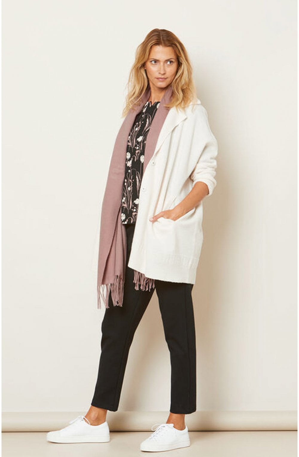 Anna Wood Rose Wool Scarf