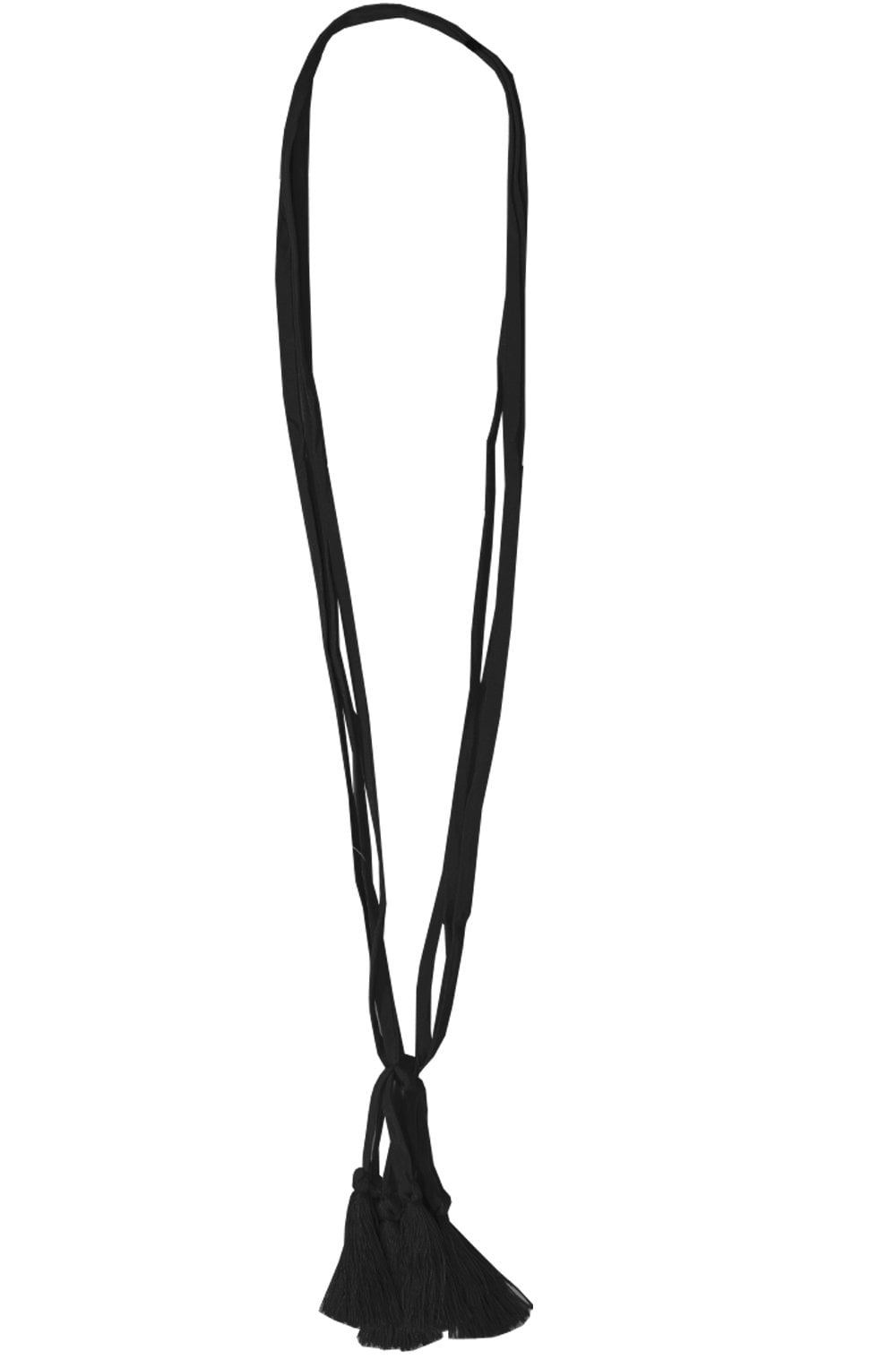 Anya Black Tassel Necklace