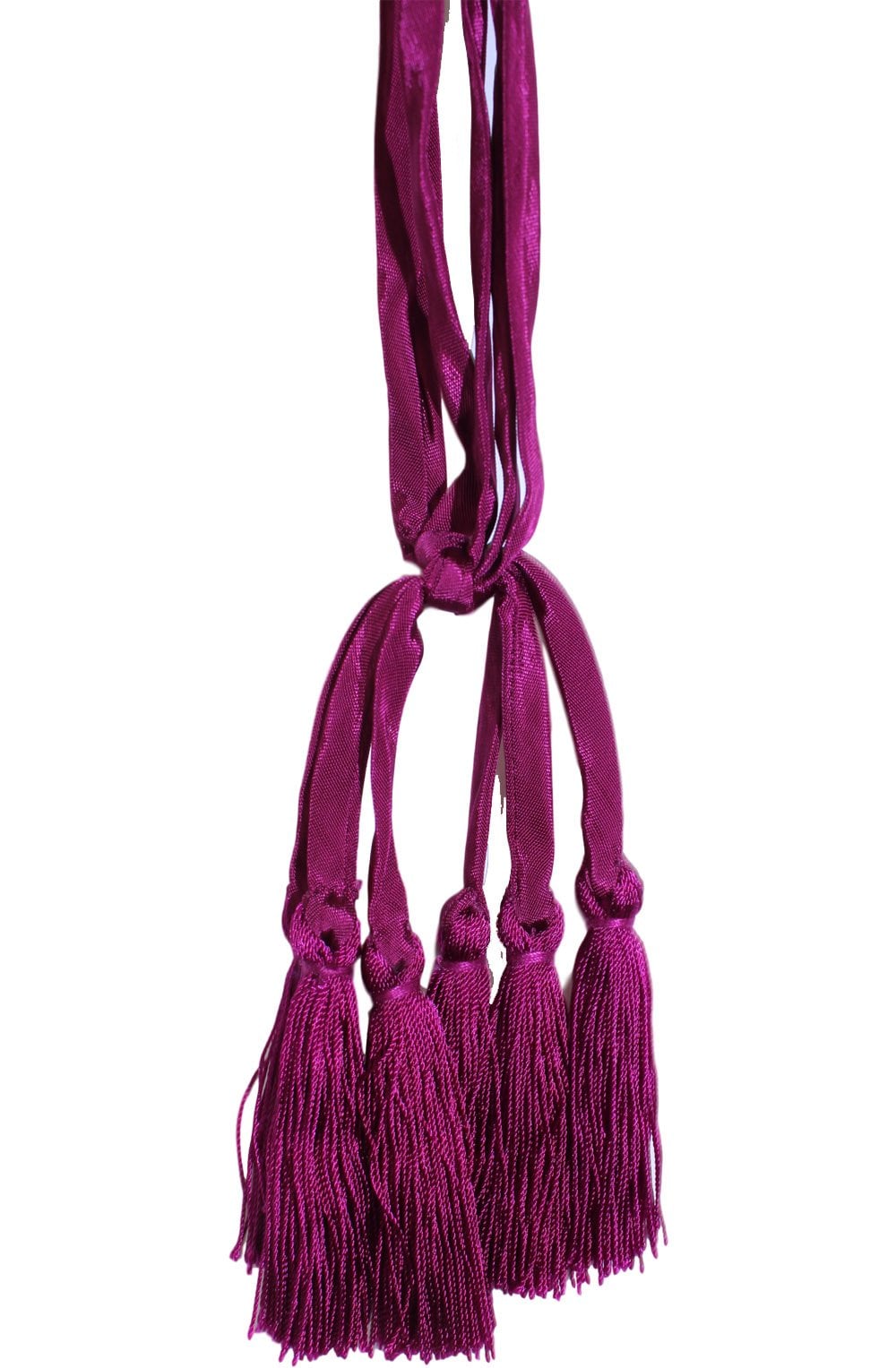 Anya Claret Tassel Necklace