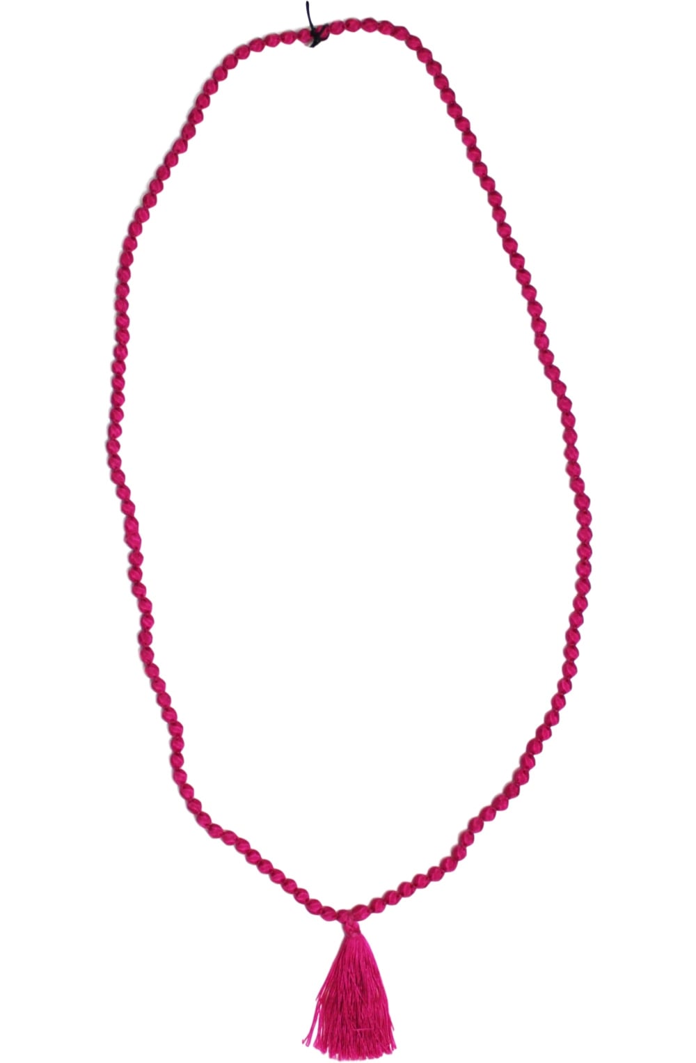 Ariel Pink Tassel Bead Necklace