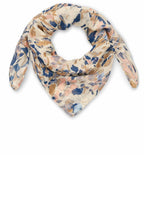 Aselora Fog Floral Cotton Scarf
