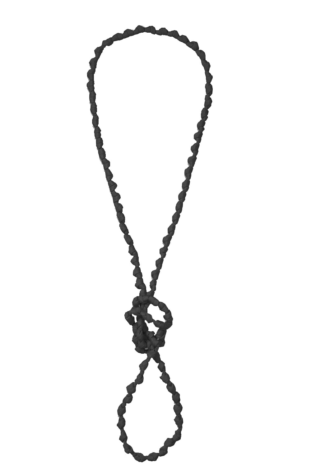 Asti Black Knot Necklace