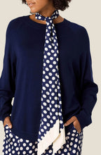 Aurora Navy Blazer Scarf